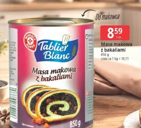 Masa makowa z bakaliami Tablier Blanc