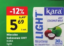Mleczko kokosowe UHT Kara light