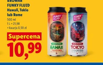 Browar Funky Fluid Hawaii, Tokio lub Rome