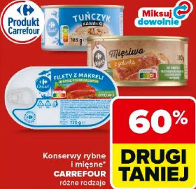 Konserwy rybne i mięsne Carrefour