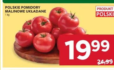 Polskie pomidory malinowe układane