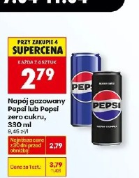Pepsi lub Pepsi zero cukru napój gazowany