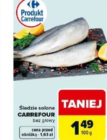 Śledzie solone Carrefour