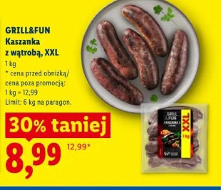 Grill&Fun Kaszanka z wątrobą, XXL
