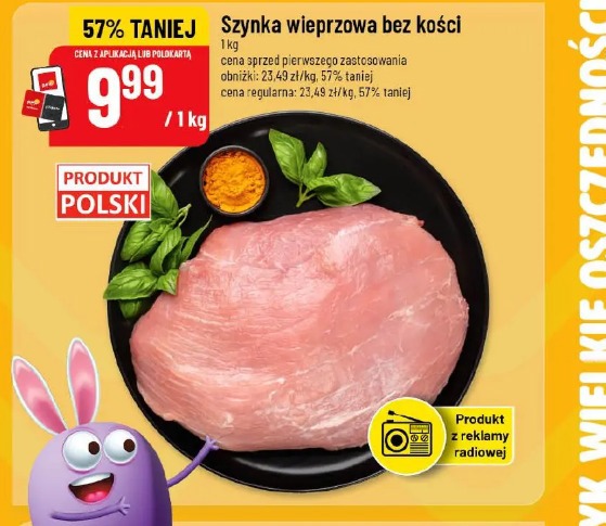 Szynka wieprzowa bez kości