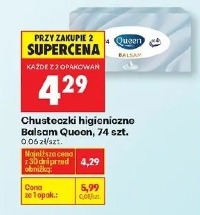 Chusteczki higieniczne Balsam Queen