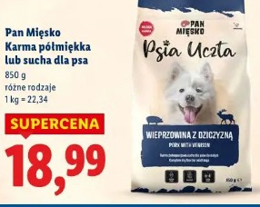 Pan Mięsko Karma półmiękka lub sucha dla psa