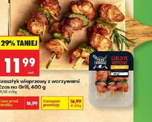 Szaszłyk wieprzowy z warzywami Czas na Grill