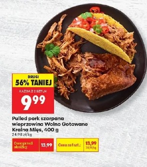 Pulled pork szarpana wieprzowina Wolno Gotowane Kraina Mięs