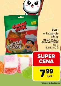 Żelki w kształcie pizzy MEGA PIZZA GUMMI ZONE