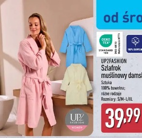 Up2fashion Szlafrok muślinowy damski