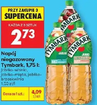 Napój niegazowany Tymbark, 1,75 l: jabłko-wiśnia, jabłko-mięta, jabłko-brzoskwinia