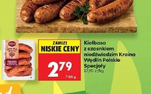 Kiełbasa z czosnkiem niedźwiedzim Kraina Wędlin Polskie Specjały