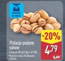 Pistacje prażone solone
