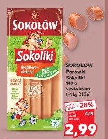 Sokołów Parówki Sokoliki drobiowo-cielęce