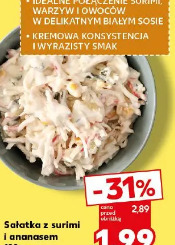 Sałatka z surimi i ananasem