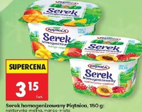 Serek homogenizowany Piątnica nakrętka-maliną, mango-mięta