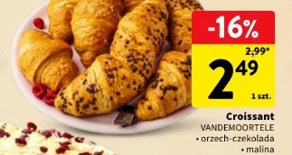 Croissant Vandemoortele orzech-czekolada, malina