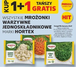 Hortex Wszystkie mrożonki warzywne jednoskładnikowe marki Hortex