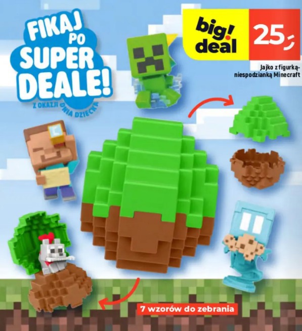 Jajko z figurką-niespodzianką Minecraft