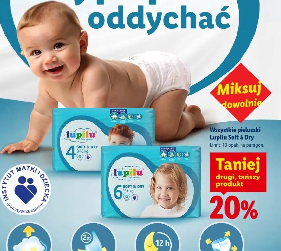 Lupilu Soft & Dry pieluszki