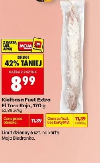 Kiełbasa Fuet Extra El Toro Rojo