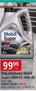 Olej silnikowy Mobil Super 2000 X1 10W-40 Inter-Mix
