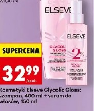 Kosmetyki Elseve Glycolic Gloss: szampon + serum do włosów