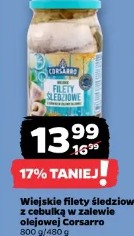 Wiejski filety śledziowe z cebulką w zalewie olejowej Corsarro