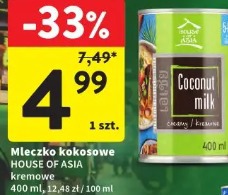Mleczko kokosowe House of Asia kremowe