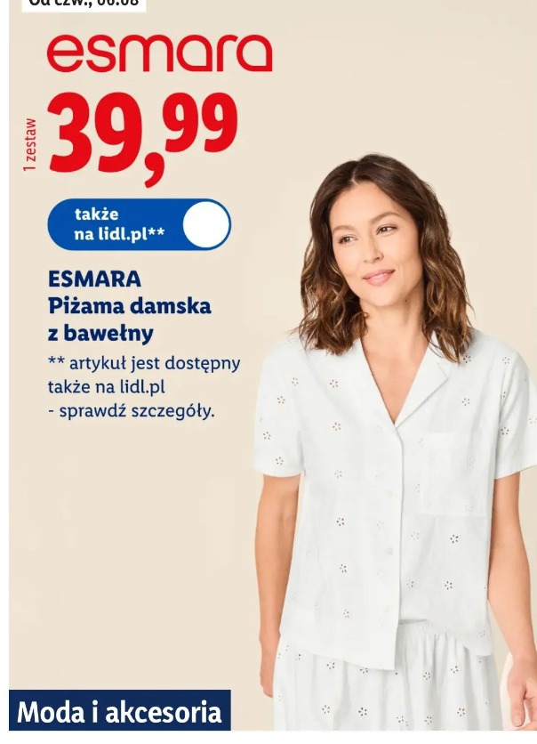 Esmara Piżama damska z bawełny