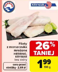 Filety z morszczuka mrożone Herring, Krymar bez skóry