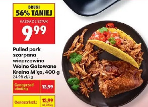 Pulled pork szarpana wieprzowina Wolno Gotowane Kraina Mięs