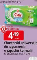 Chusteczki uniwersalne do czyszczenia o zapachu konwalii Clair