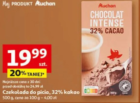 Czekolada do picia, 32% kakao Auchan