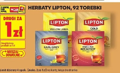 Herbaty Lipton, 92 torebki