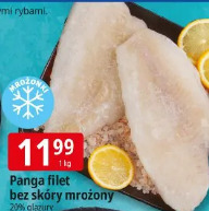 Panga filet bez skóry mrożony