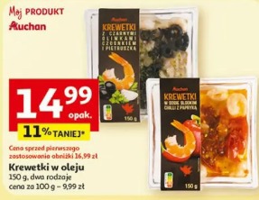 Krewetki w oleju Auchan