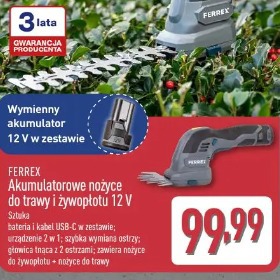 Akumulatorowe nożyce do trawy i żywopłotu 12V