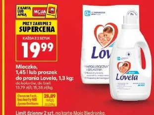 Mleczko 1,45 l lub proszek do prania Lovela 1,3 kg
