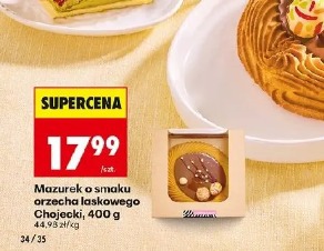 Mazurek o smaku orzecha laskowego Chojacki