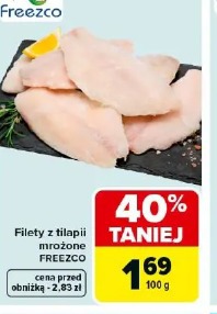 Filety z tilapii mrożone Freezco