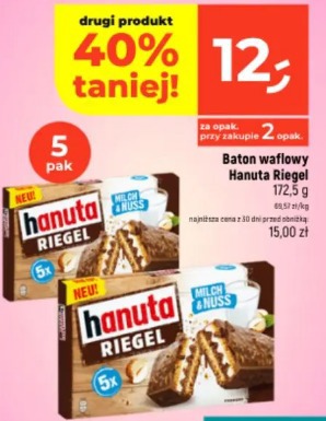 Baton waflowy Hanuta Riegel