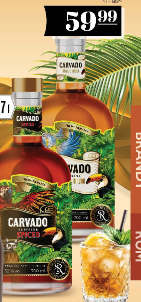 Rum Carvado Gold lub Spiced
