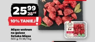 Mięso wołowe na gulasz Sztuka Mięsa