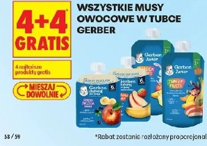 Wszystkie musy owocowe w tubce Gerber