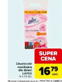 Chusteczki nawilżane dla dzieci LINTEO