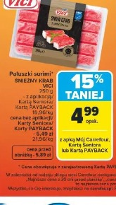 Paluszki surimi ŚNIEŻNY KRAB VICI