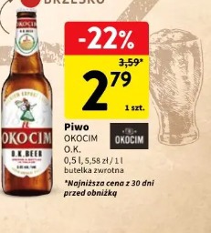 Piwo Okocim O.K. Beer