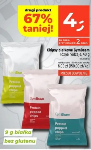 Chipsy białkowe GymBeam